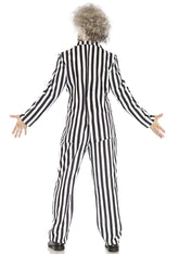Mens Beetle Boss Striped Suit Costume Set